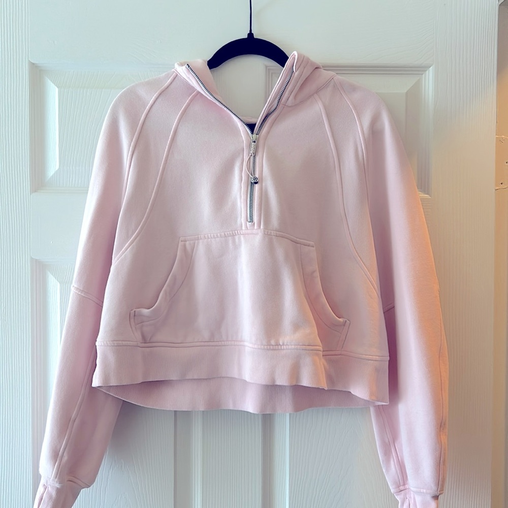 Lululemon scuba quarter zip- PINK